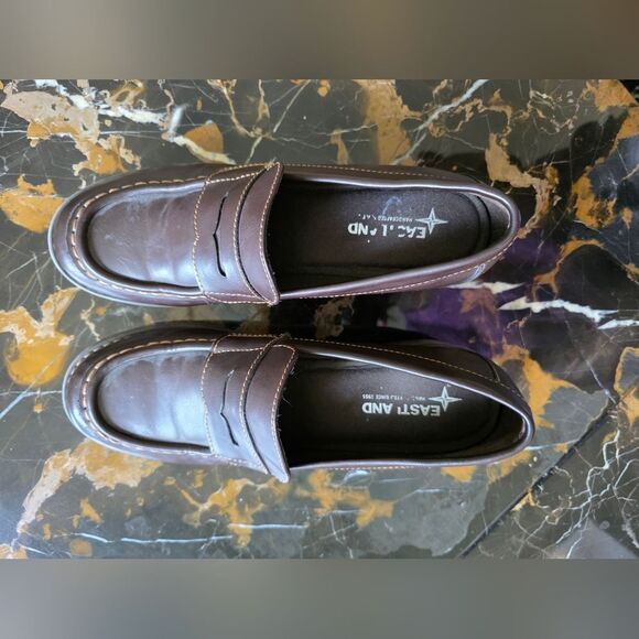 Eastland Women's Holly Penny Loafer Brown Synthetic Upper Sz 9M Y2K Preppy - Picture 4 of 12